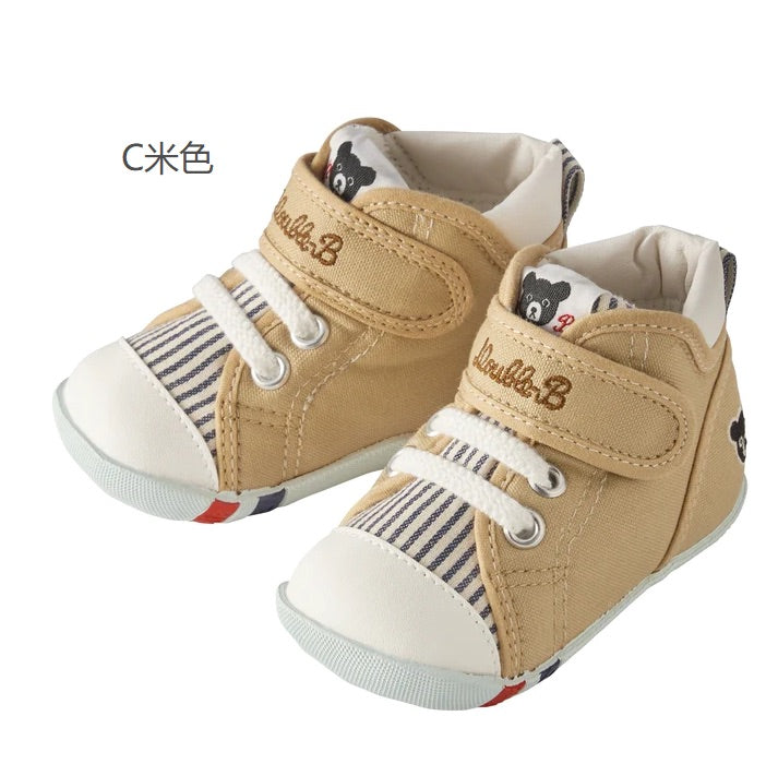 MIKI HOUSE -Double B一段 学步鞋 63-9301-385 12-13 cm 红/米 两色
