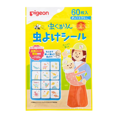 PIGEON 贝亲婴儿驱蚊贴 天然桉树油防蚊贴 60枚入
