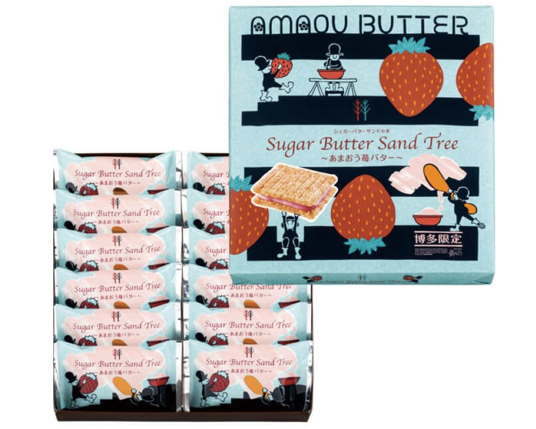 SUGAR BUTTER TREE 砂糖奶油树  草莓限定 饼干 12枚入