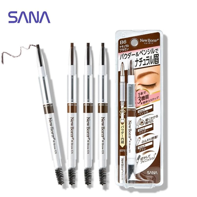 SANA 莎娜 New Born EX眉采飞扬眉笔+眉粉+旋转眉刷