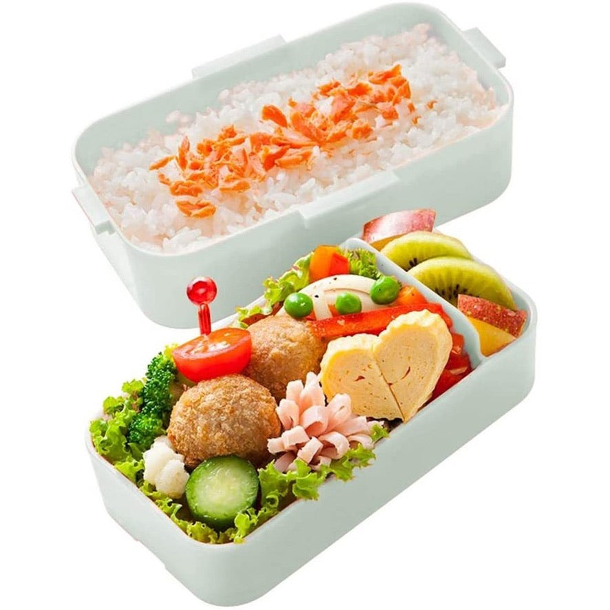 双层便当盒 轻松熊 粉色 白扣/青色 粉扣
