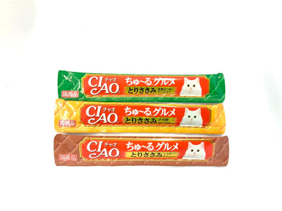Ciao 鸡肉/金枪鱼组合 (25条/50条/100条优惠装)