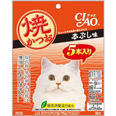 Ciao 猫咪零食 烧鲣鱼柳 原味高汤 5只装