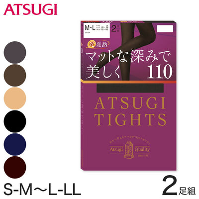厚木 Atsugi 保暖袜 2双一组 110D 肉色 385
