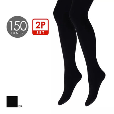 Gunze 150D 发热保暖袜 2双装 黑色
