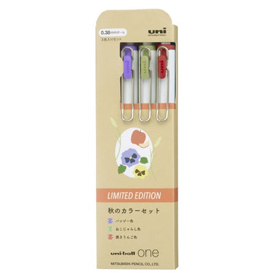 三菱 Uni One 圆珠笔 0.38mm 三色限定套装 秋/冬