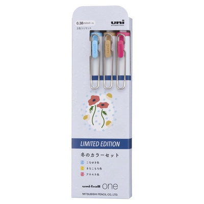 三菱 Uni One 圆珠笔 0.38mm 三色限定套装 秋/冬